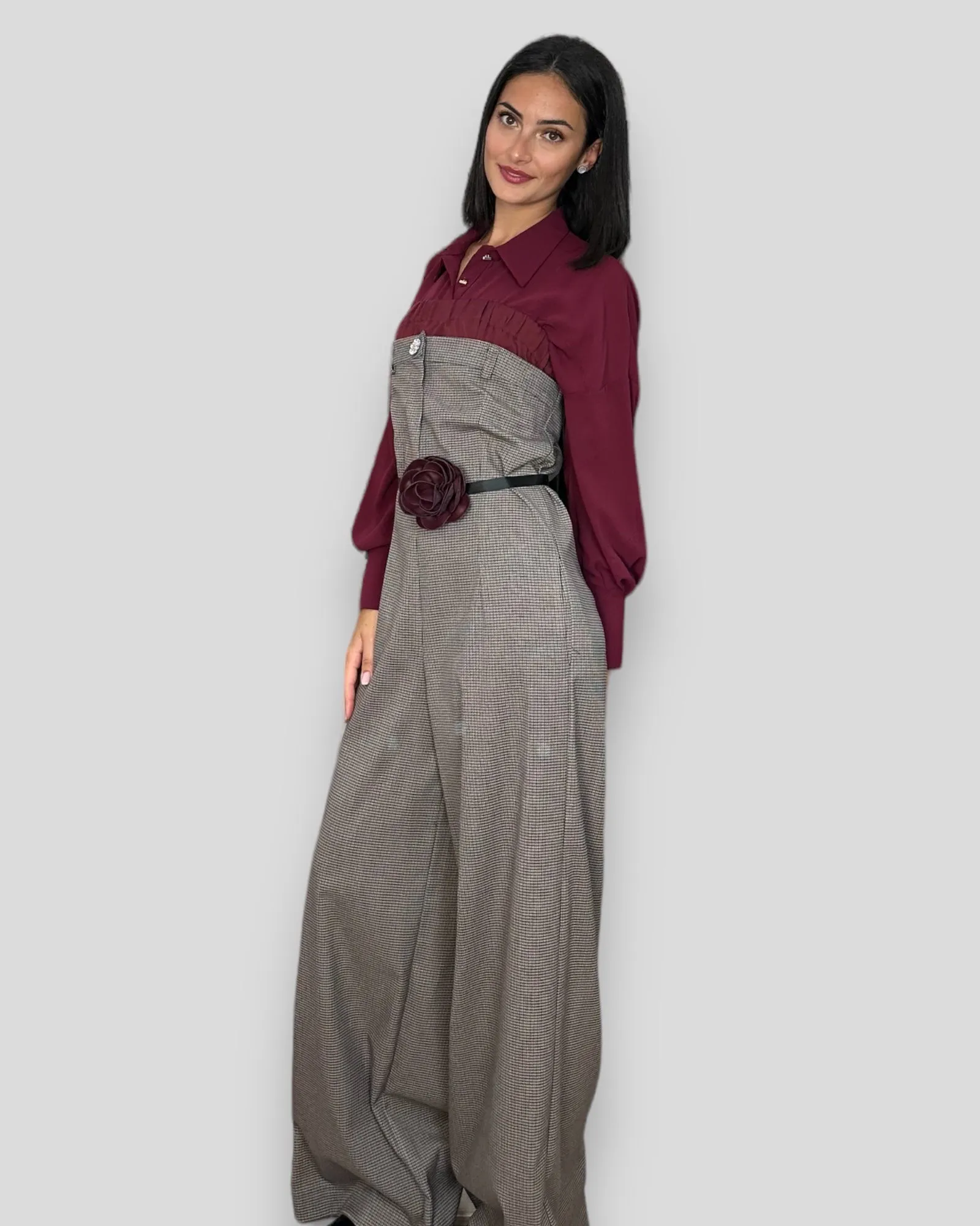 Susy mix tuta a fascia check