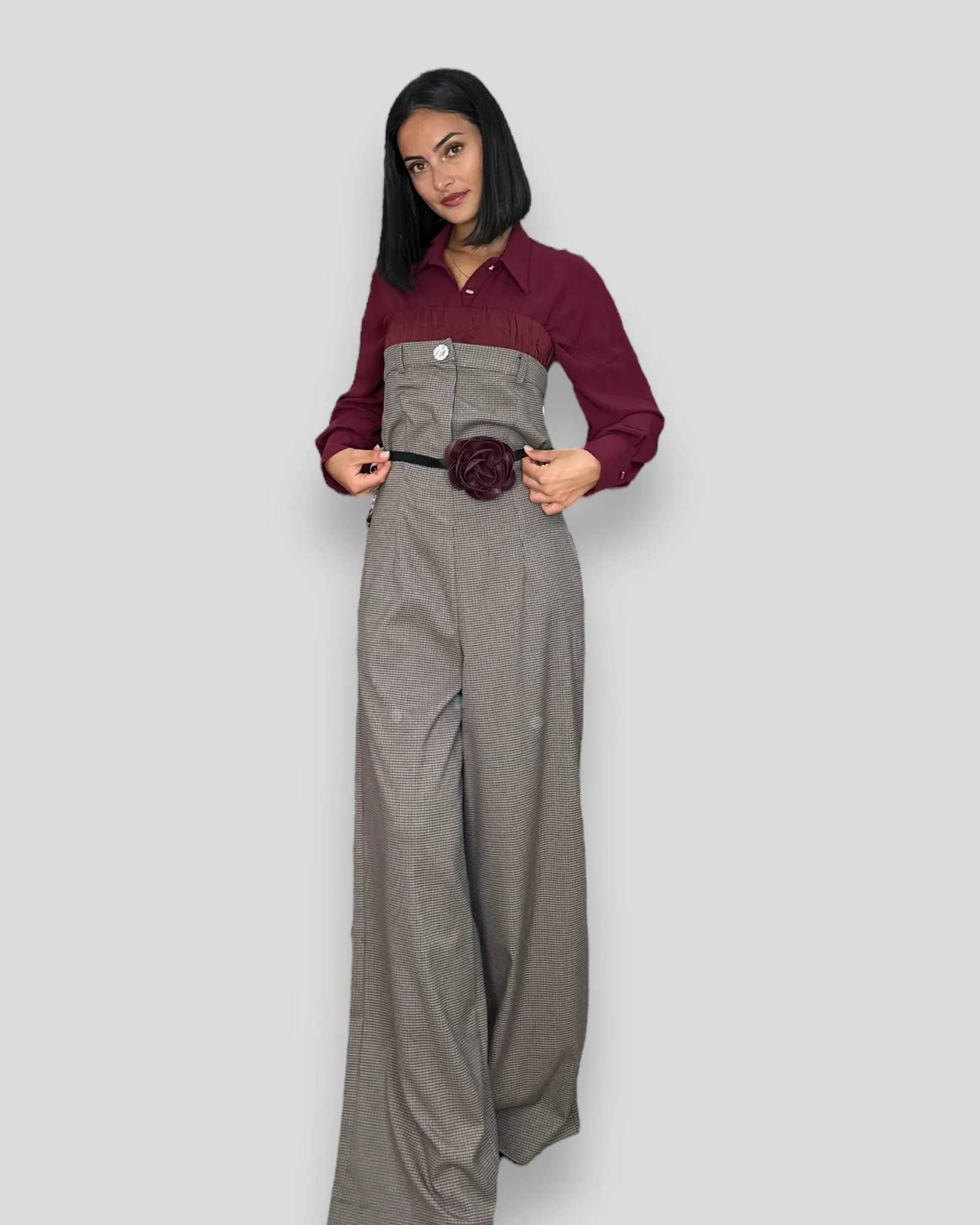 Susy mix tuta a fascia check