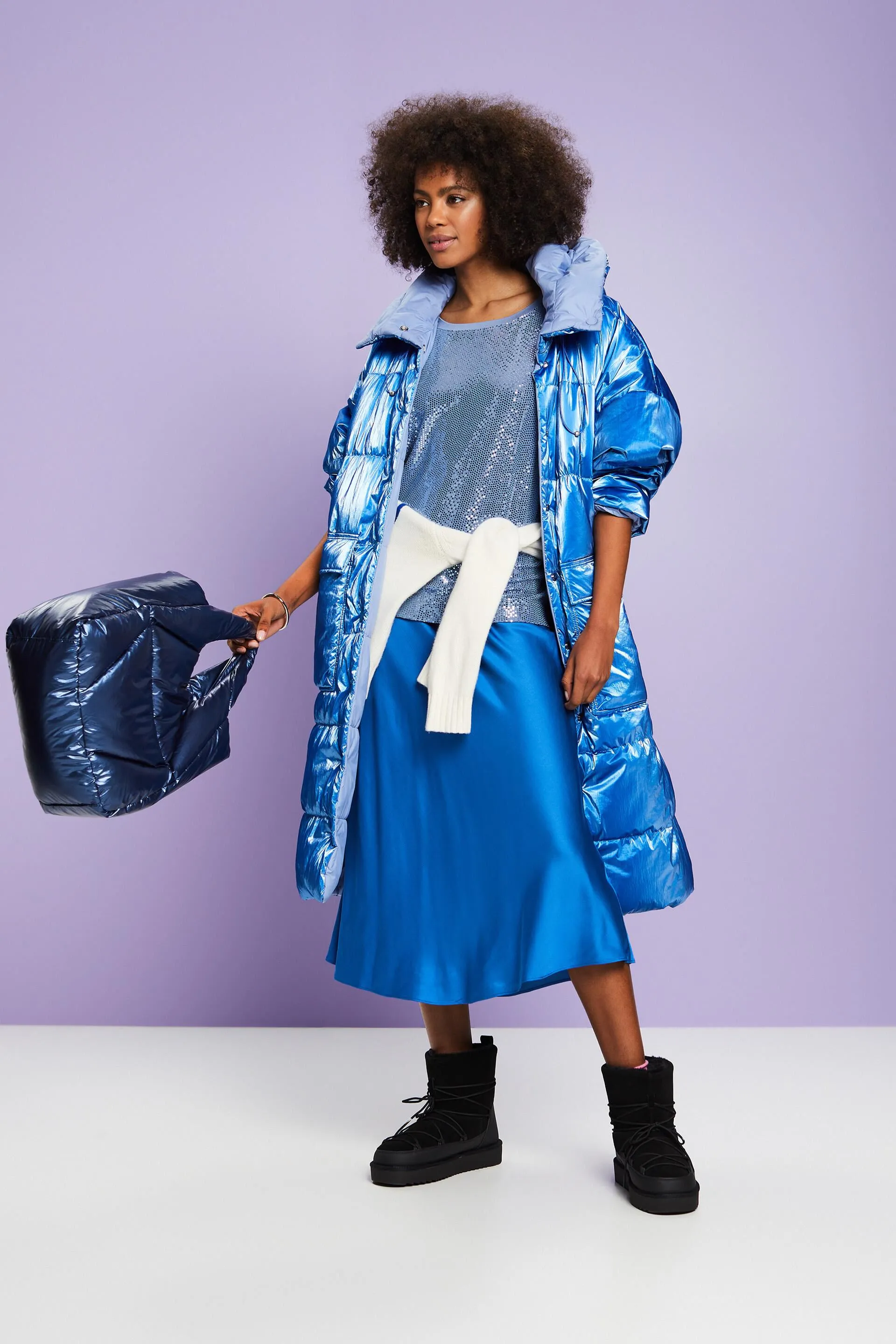 T-shirt oversize con pailletes