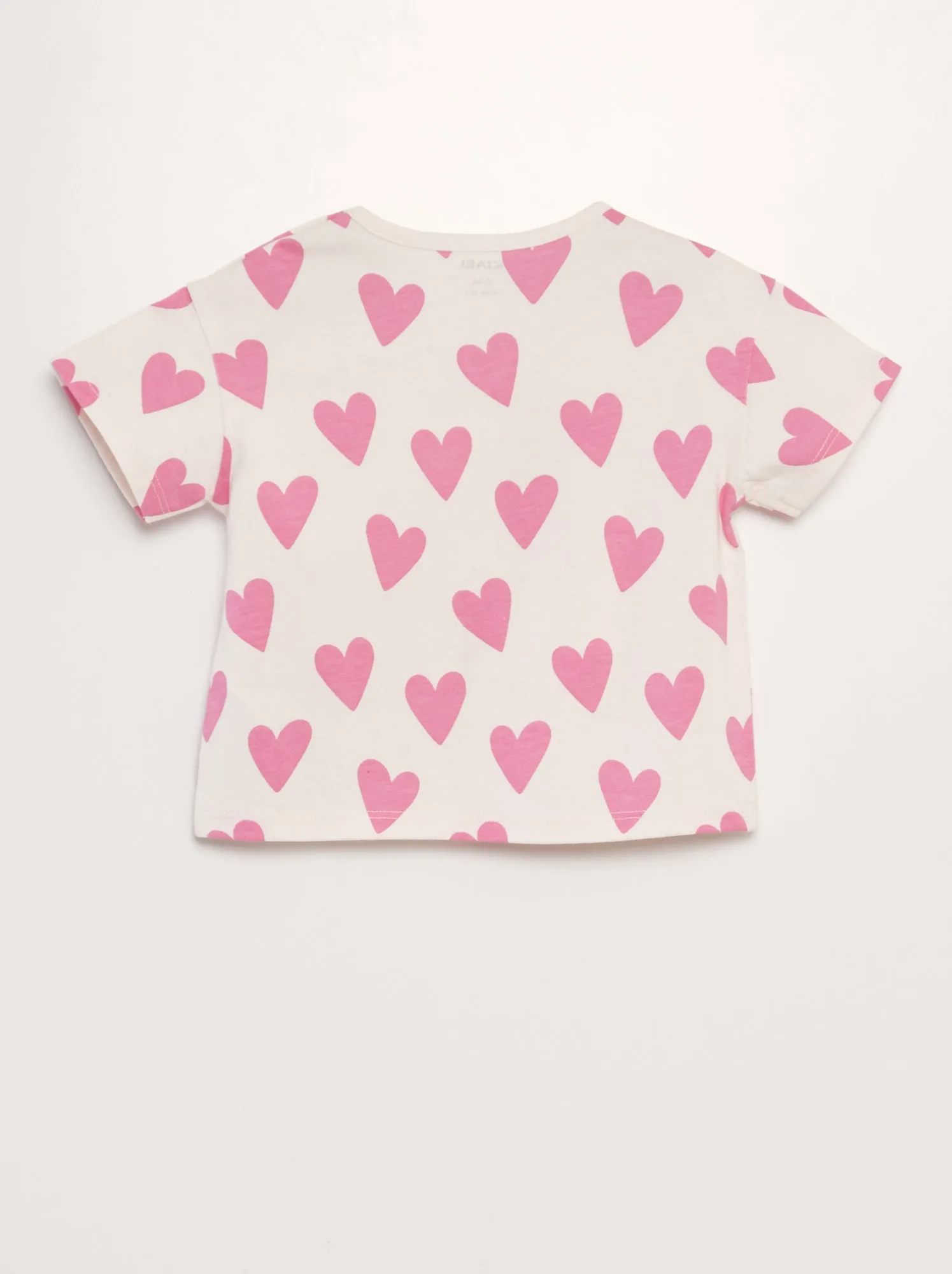 T-shirt oversize stampata - ROSA