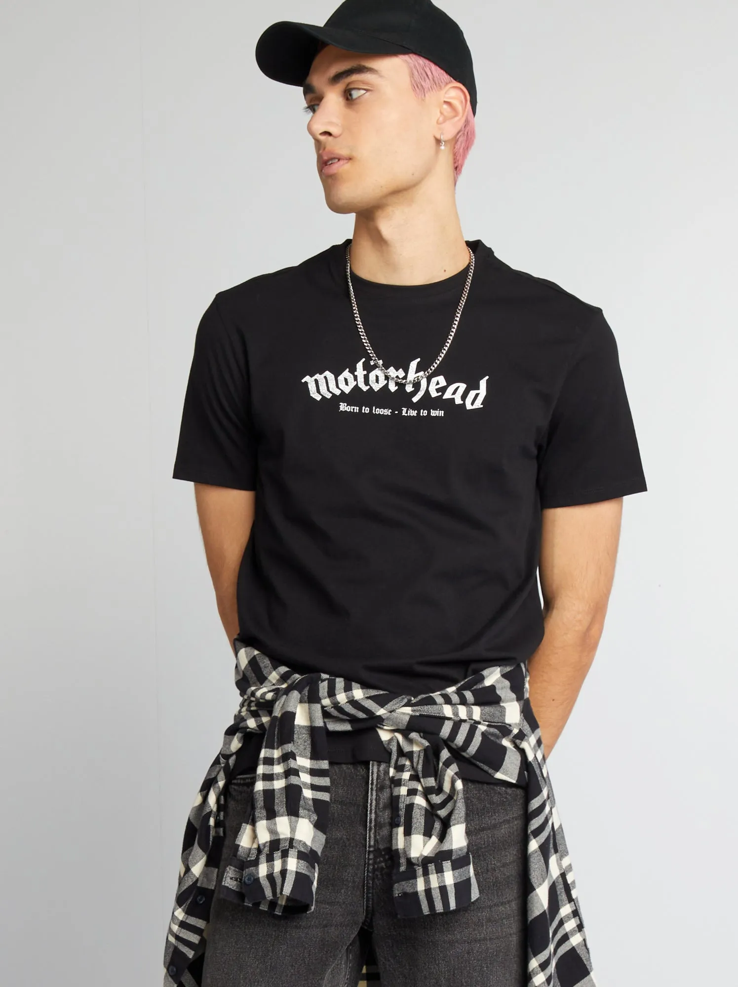 T-shirt oversize 'Motorhead' - nero
