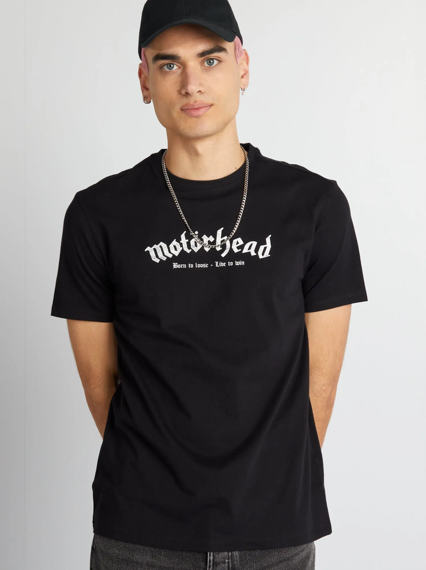 T-shirt oversize 'Motorhead' - nero