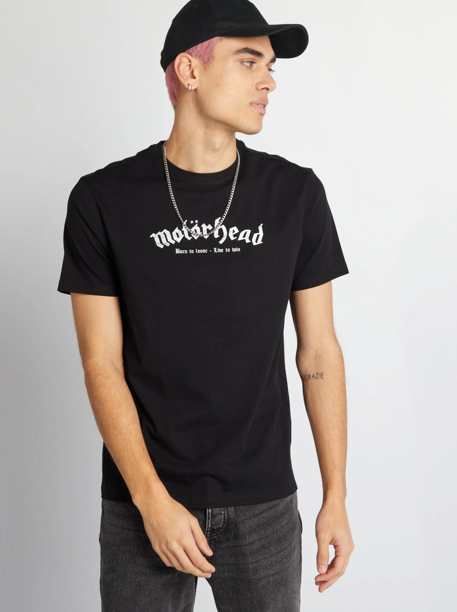 T-shirt oversize 'Motorhead' - nero