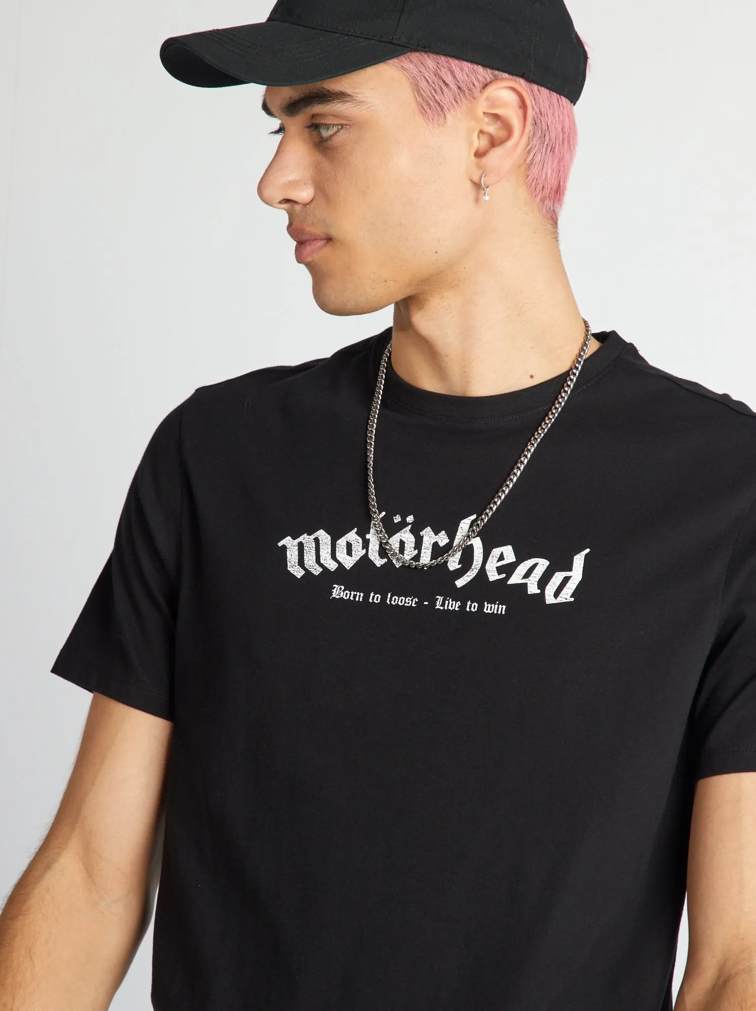 T-shirt oversize 'Motorhead' - nero
