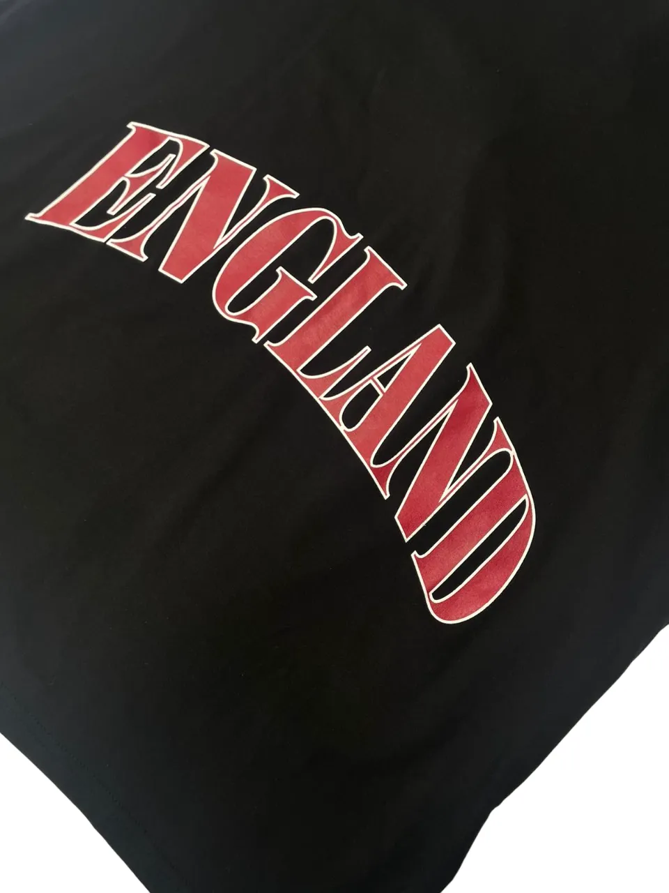 T-SHIRT "ENGLAND" NERA IN COTONE