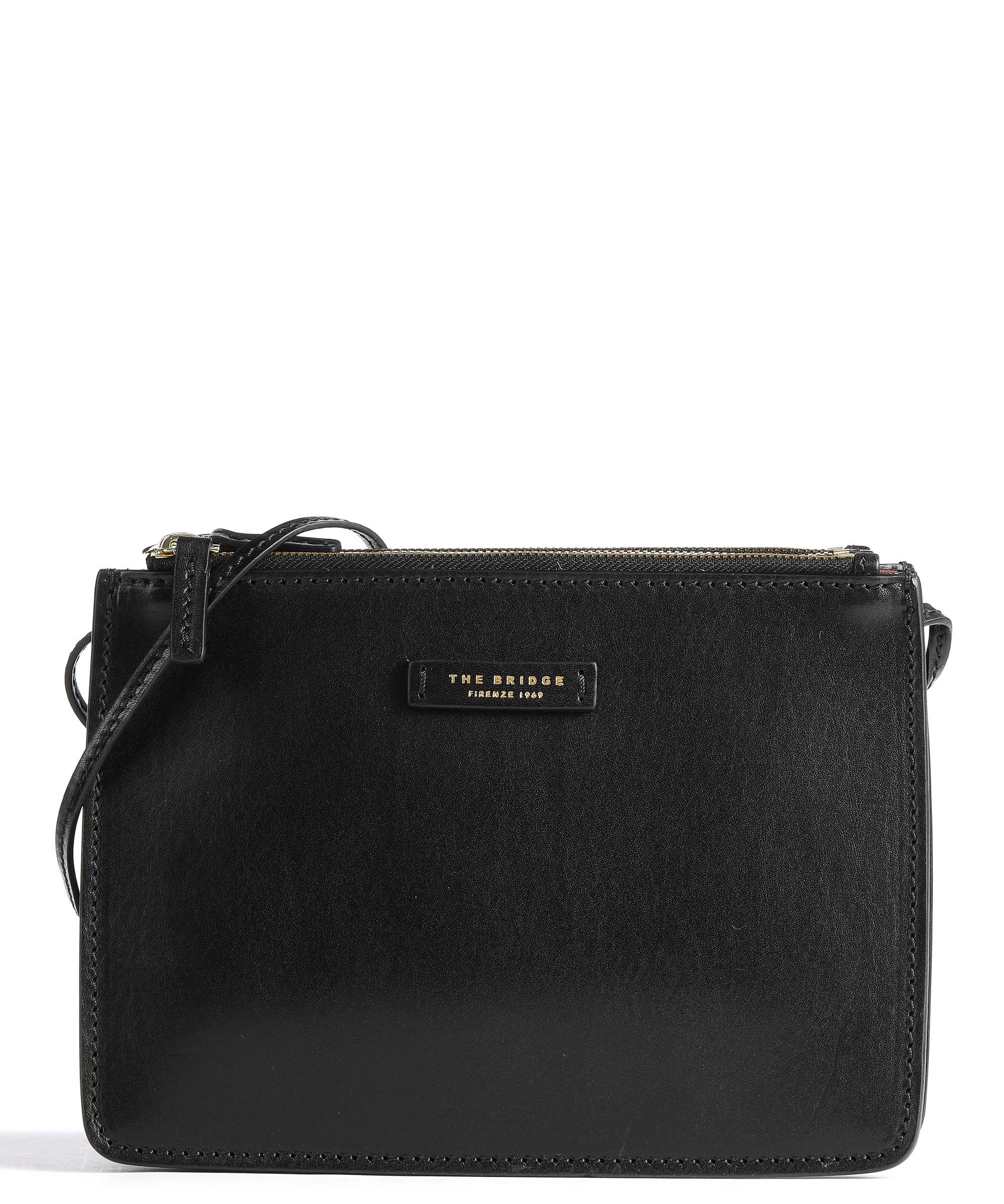  The Bridge Rustici Borsa a tracolla pelle bovina nero  