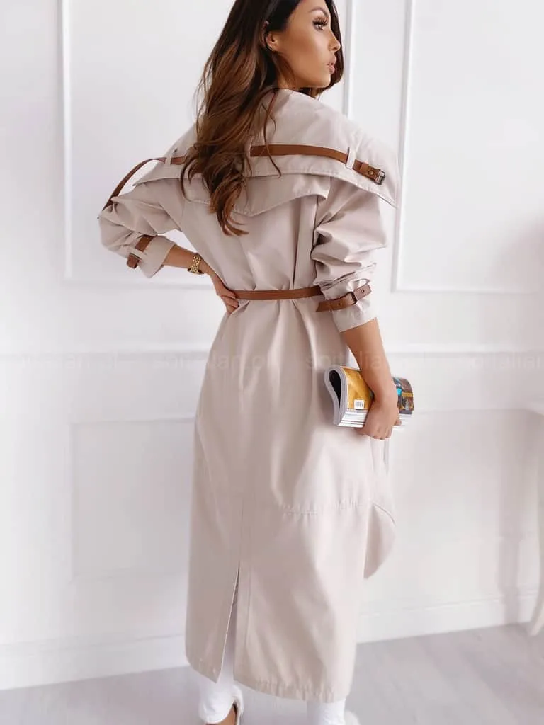 Trench oversize beige