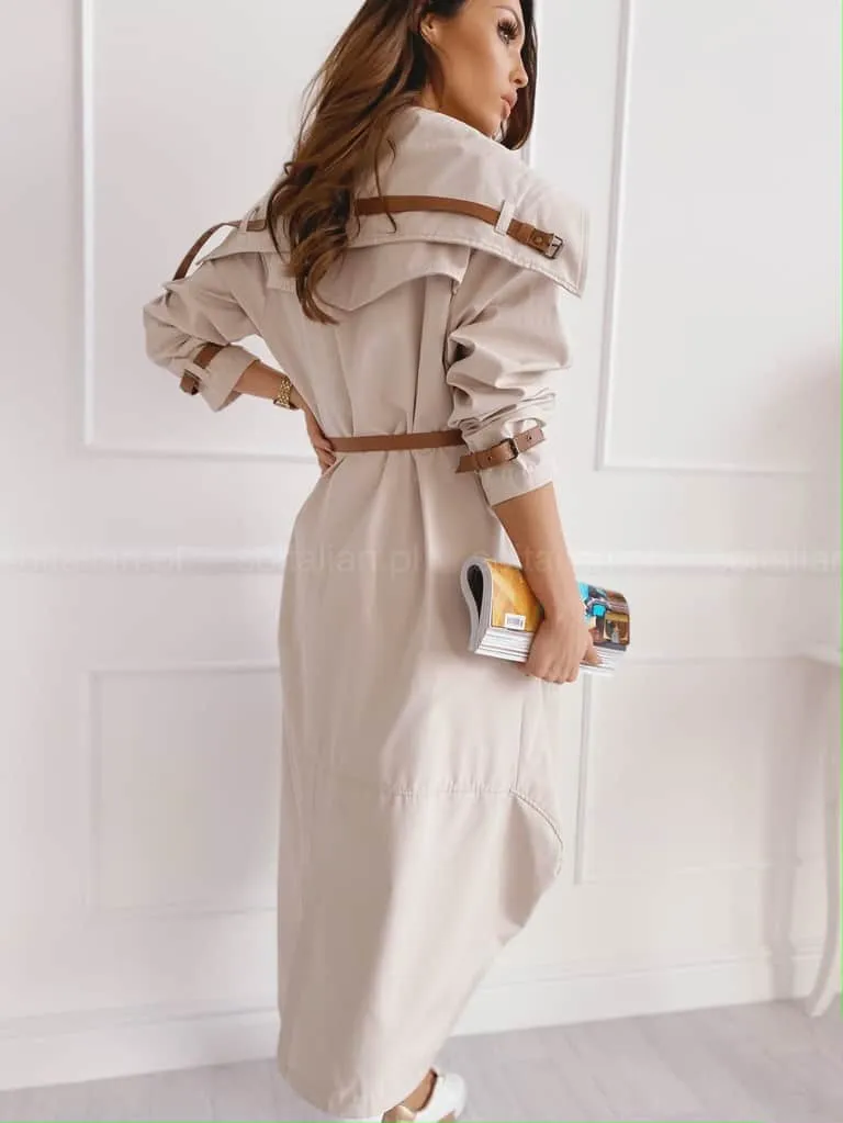Trench oversize beige