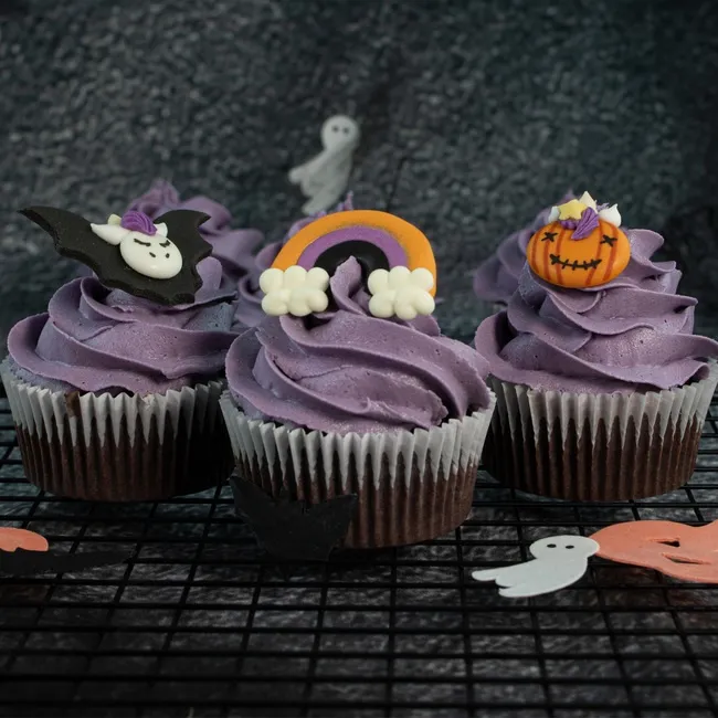 Unicorno 2D Halloween figure di zucchero 3,5 x 5,5 cm - Dekora - 48 unità
