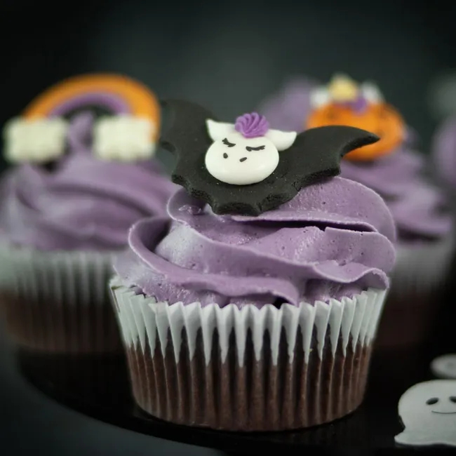 Unicorno 2D Halloween figure di zucchero 3,5 x 5,5 cm - Dekora - 48 unità