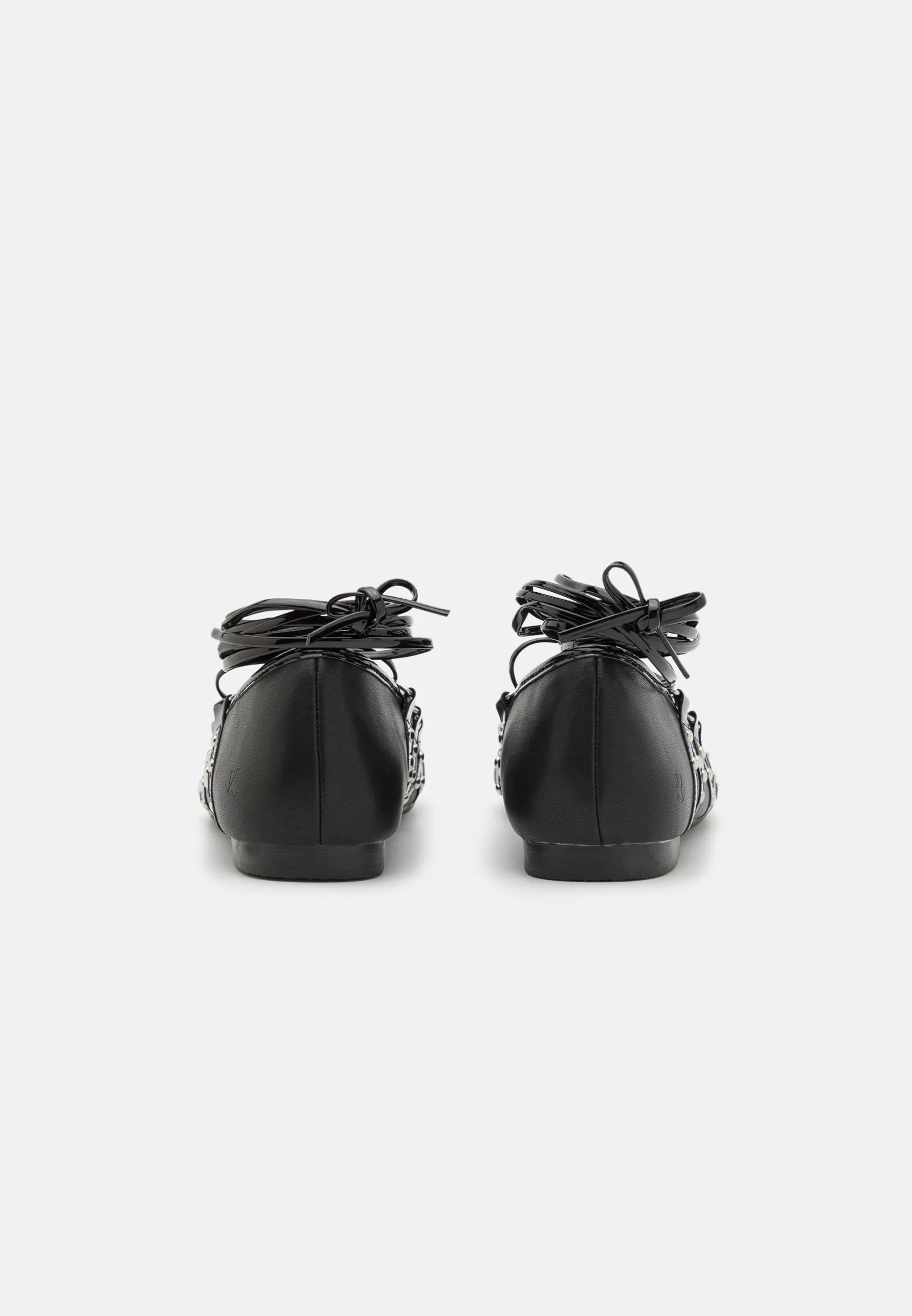VIOLETTA GRUNGE LACE UP FLAT BALLET SHOES - Ballerine con cinturino