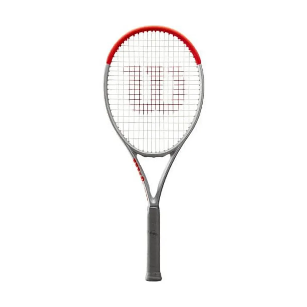 Wilson Clash 100 Argento Rosso - Racchetta Tennis Uomo
